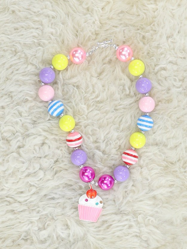 Cupcake Fun Bubblegum Necklace - Marie Nicole Clothing