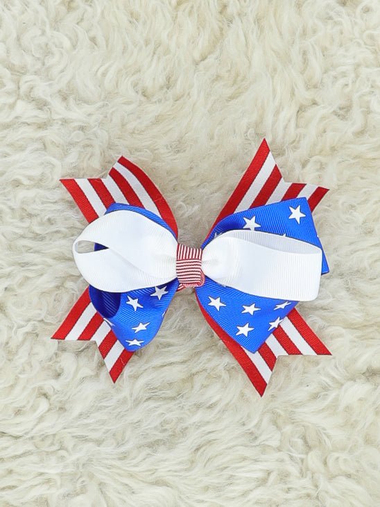 Stars & Stripes Bow - Marie Nicole Clothing