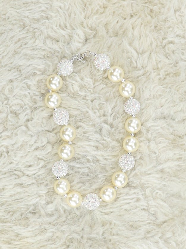 Eggshell White Bubblegum Necklace - Marie Nicole Clothing