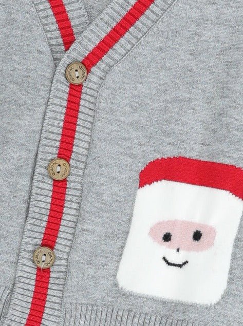Grey Santa Sweater - Marie Nicole Clothing