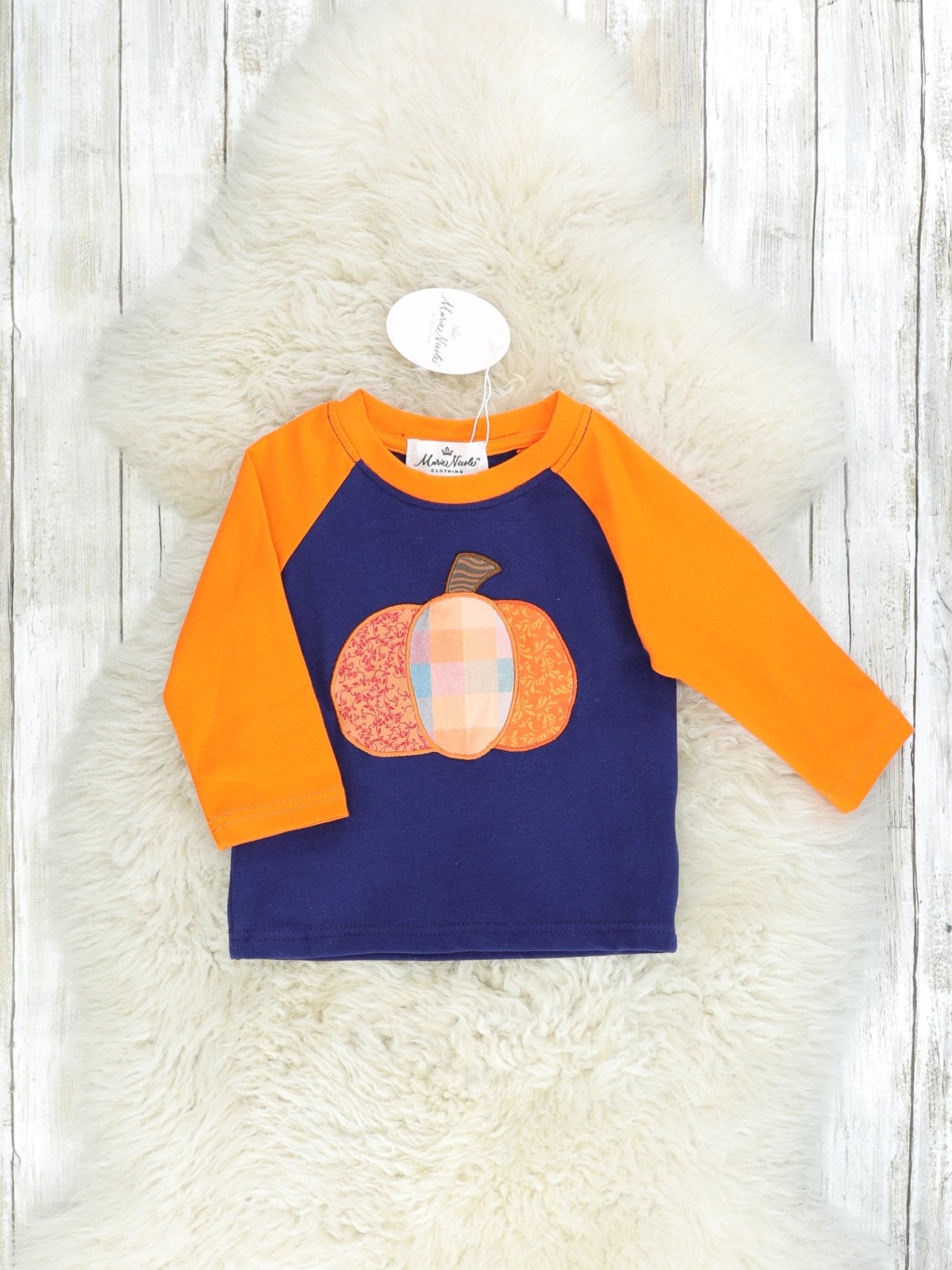 Plaid Pumpkin Shirt - Marie Nicole Clothing