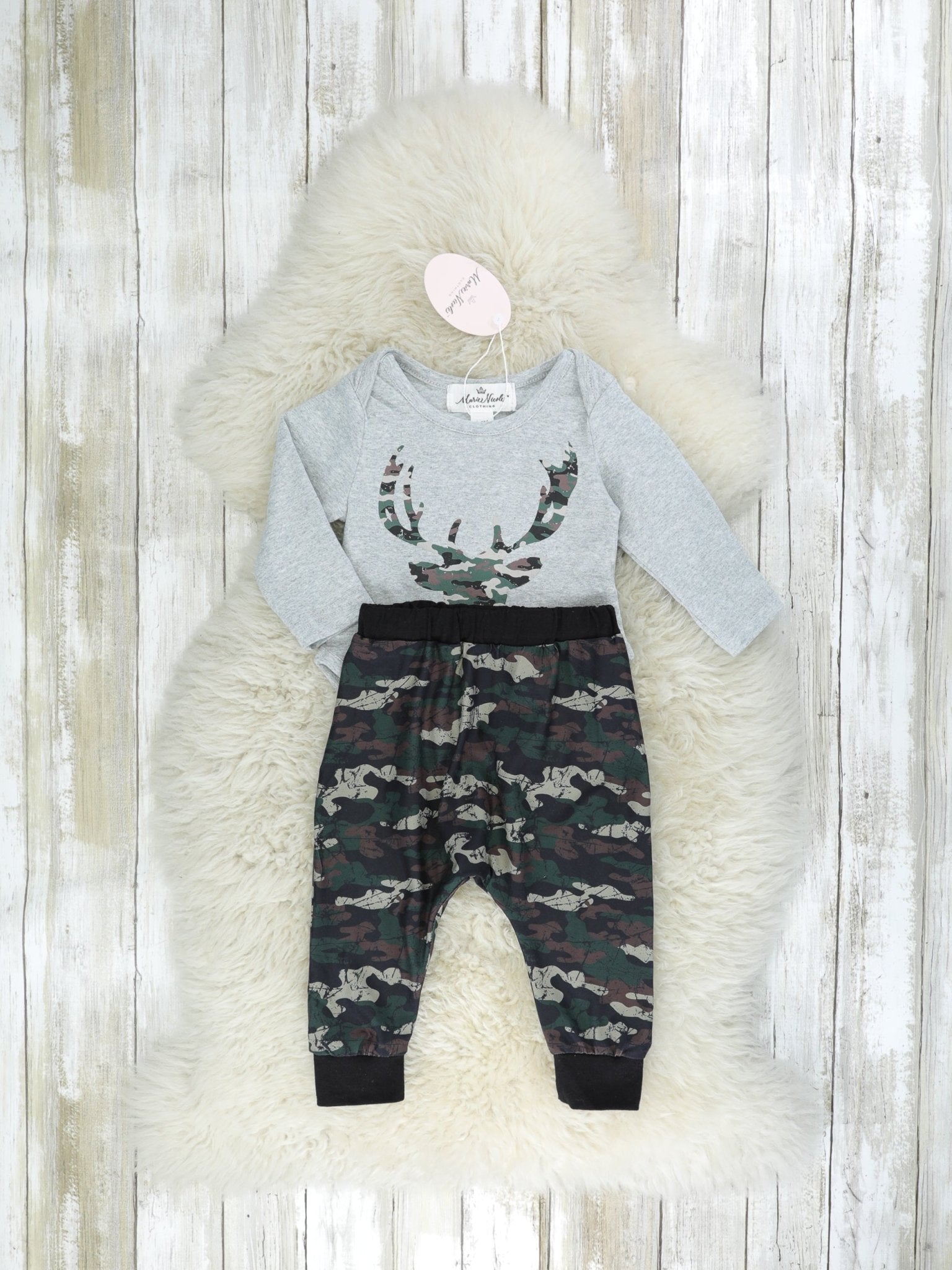 Camo Deer Outfit - Marie Nicole Clothing