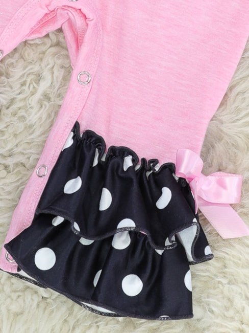 Pink "I'm Snow Cute" Ruffle Romper - Marie Nicole Clothing