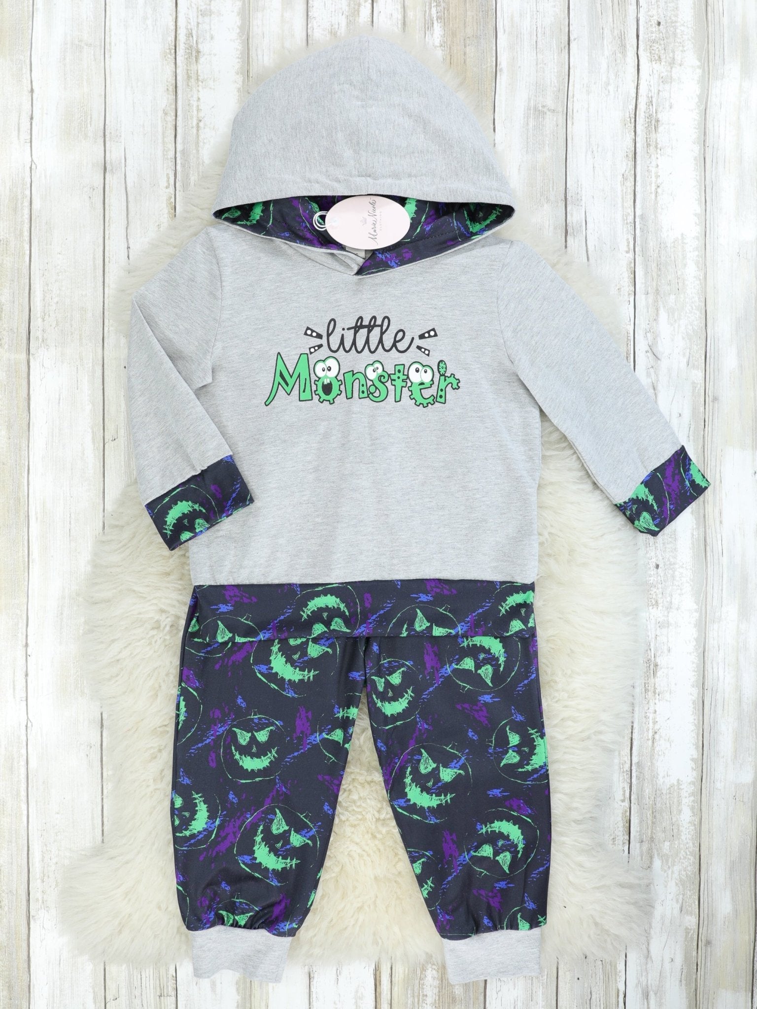 "Little Monster" Hoodie Outfit - Marie Nicole Clothing
