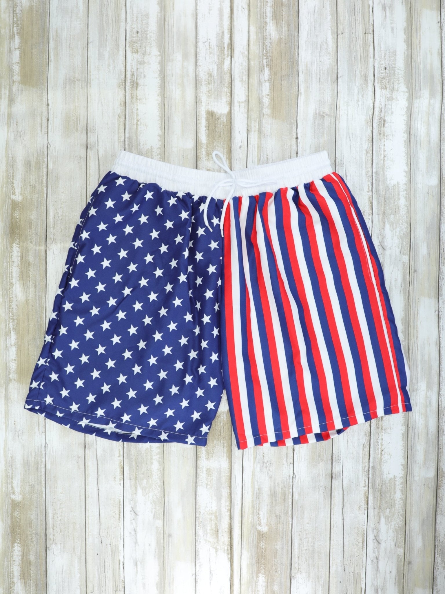 Family Red, White, & Blue Pinstriped Swimsuit - Marie Nicole Clothing