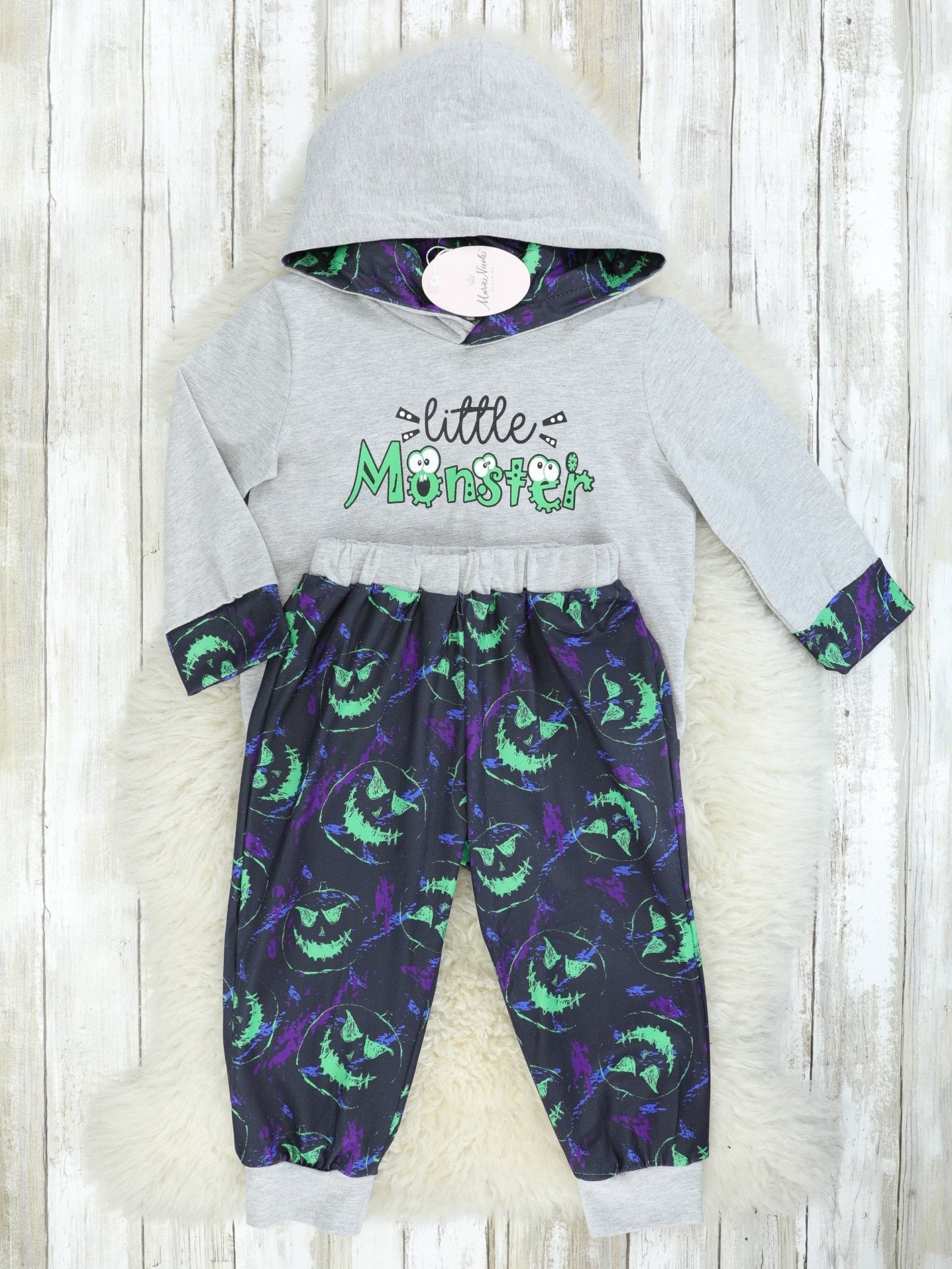 "Little Monster" Hoodie Outfit - Marie Nicole Clothing