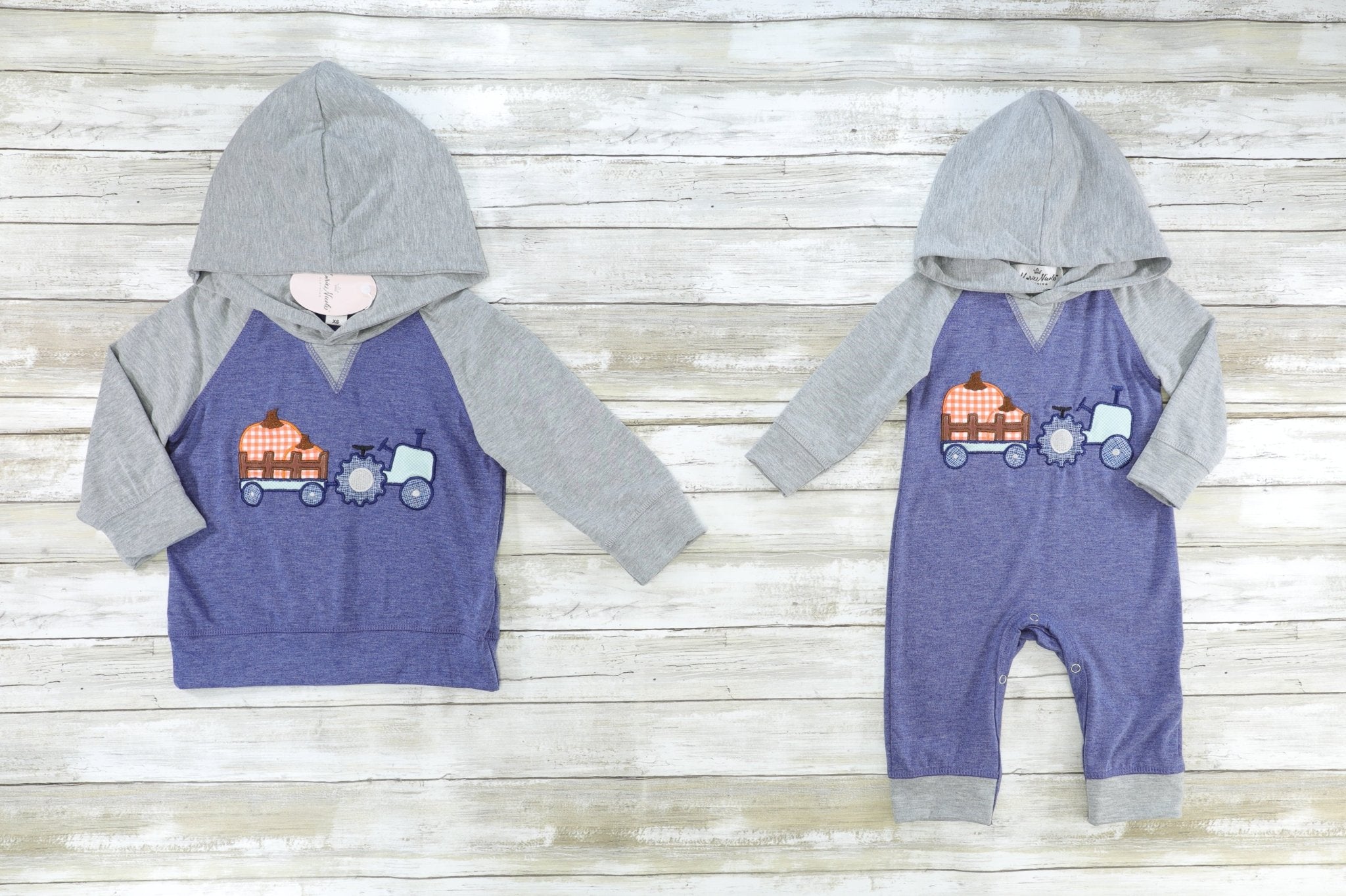 Blue Pumpkin Farm Hoodie - Marie Nicole Clothing