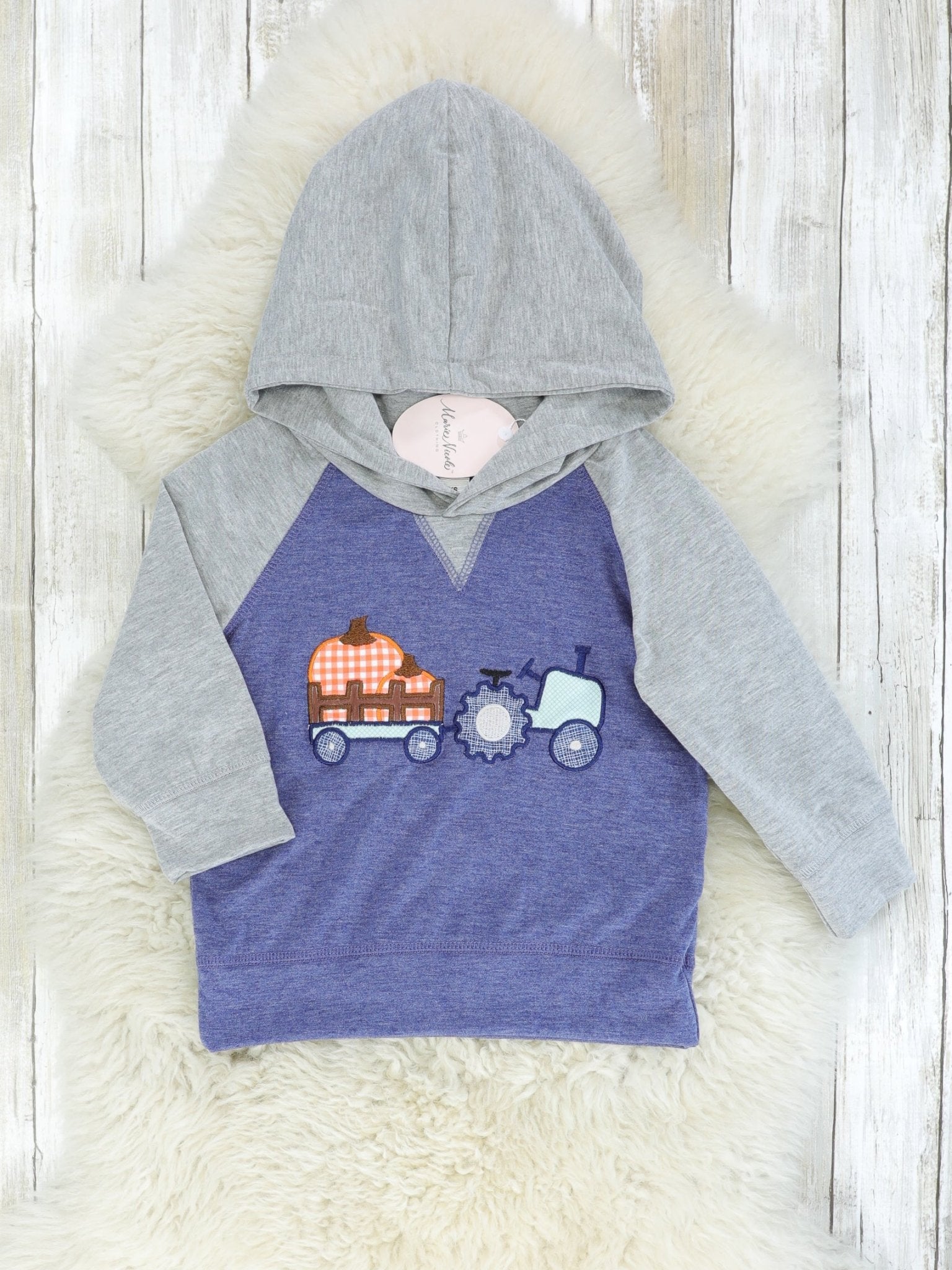 Blue Pumpkin Farm Hoodie - Marie Nicole Clothing