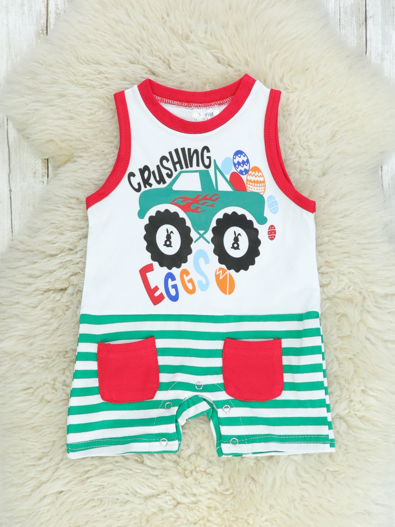 Crushing Eggs Romper - Marie Nicole Clothing