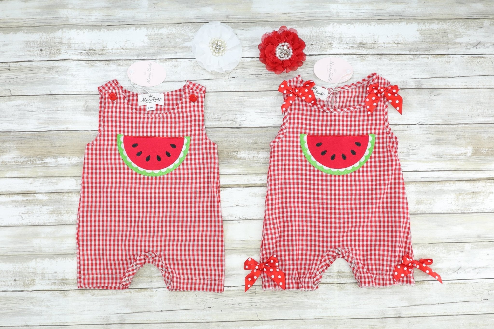 Red Check Watermelon Johnny - Marie Nicole Clothing