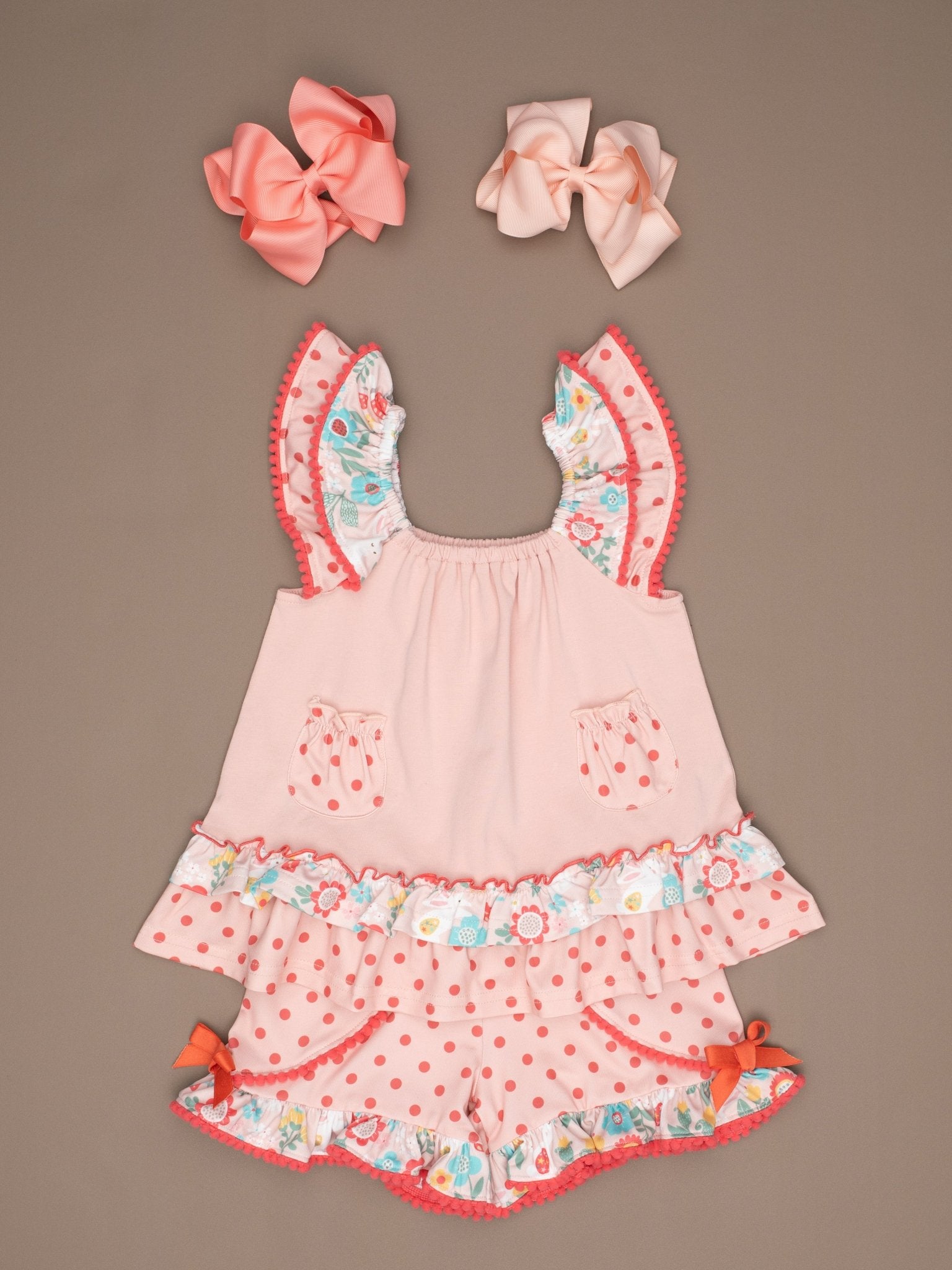 Lilly Belle Cottontail Ruffle Shorts - Marie Nicole Clothing