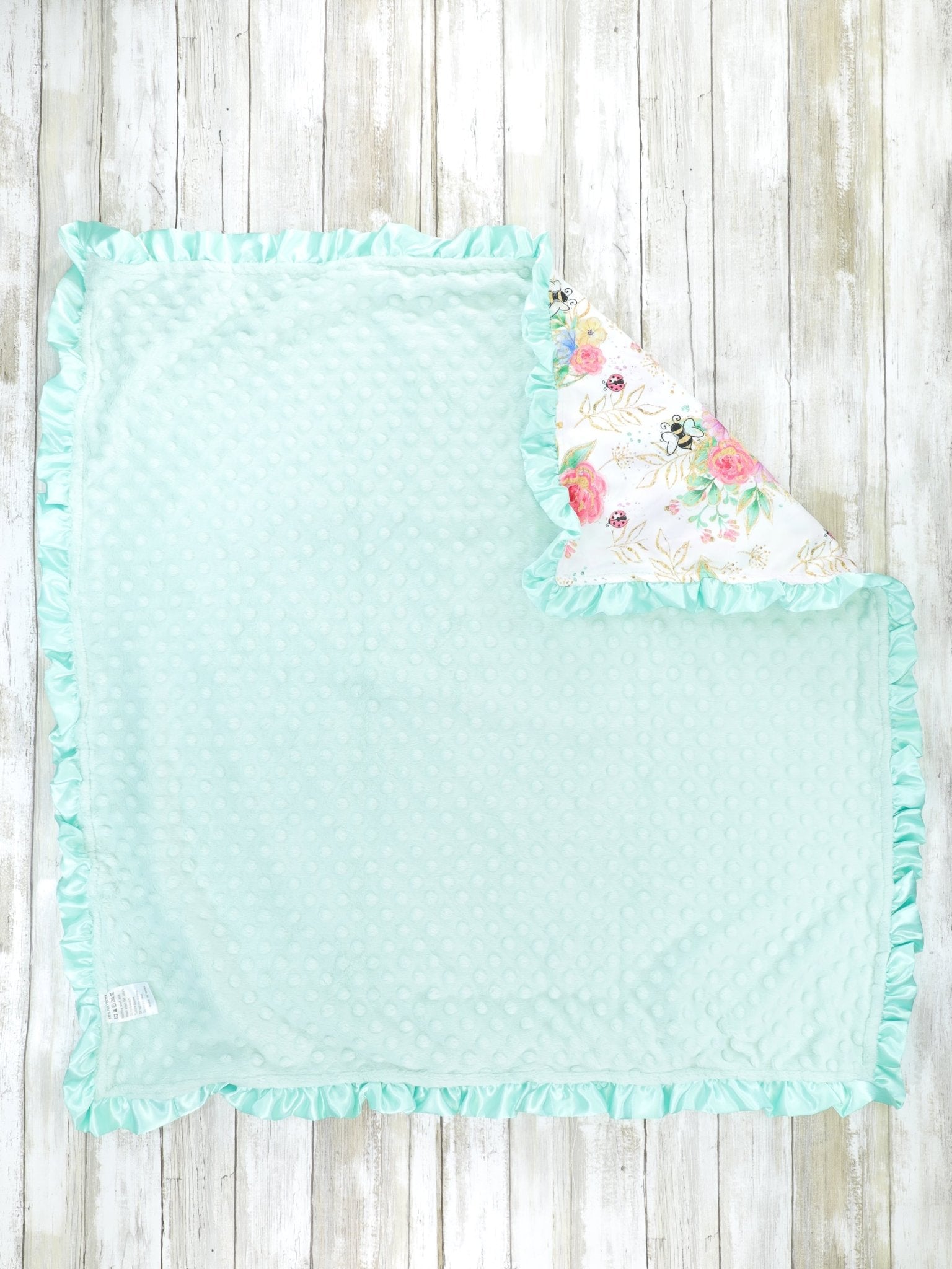 Summer Bees Minky Blanket - Marie Nicole Clothing