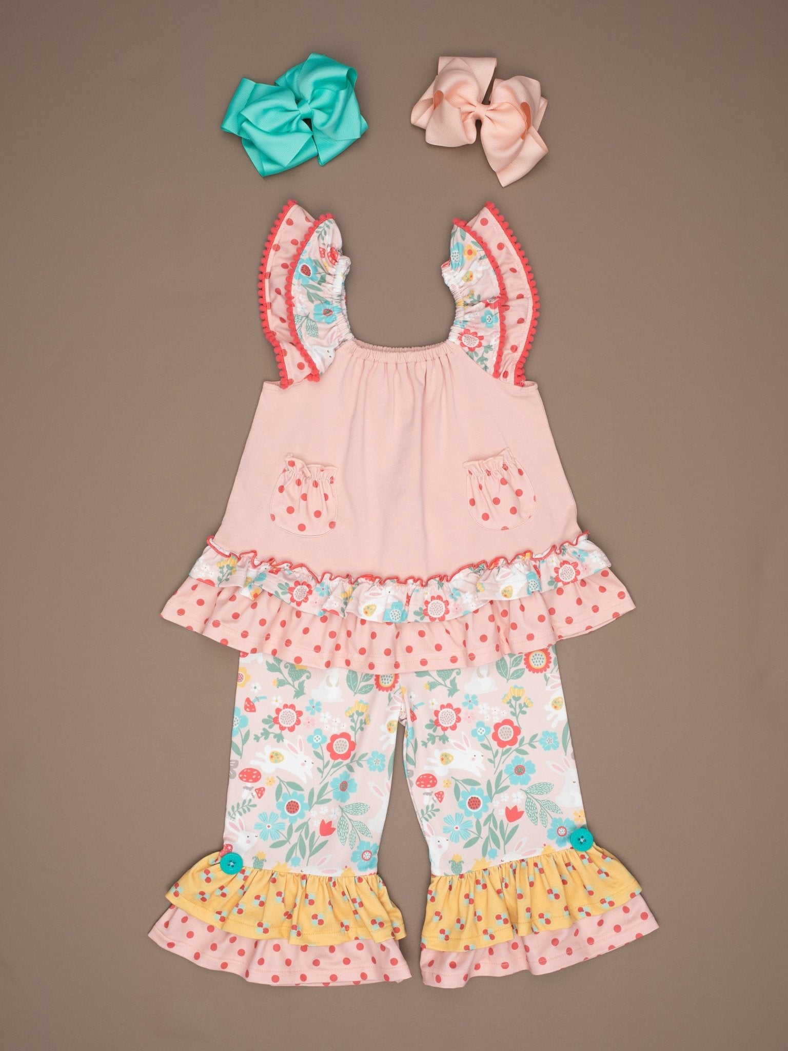 Lilly Belle Cottontail Ruffle Pants - Marie Nicole Clothing