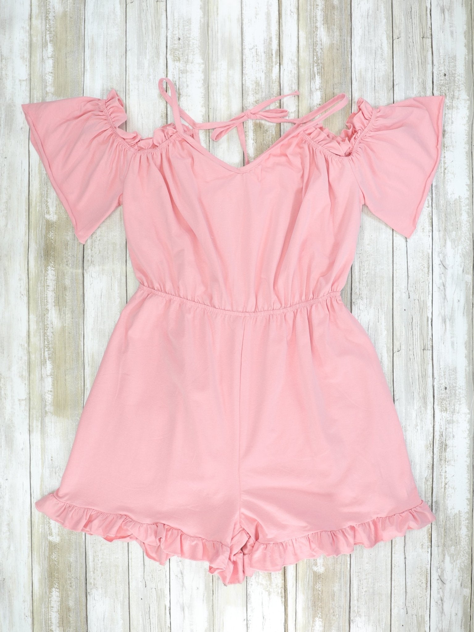 Mom & Me Pink Ruffle Romper - Marie Nicole Clothing