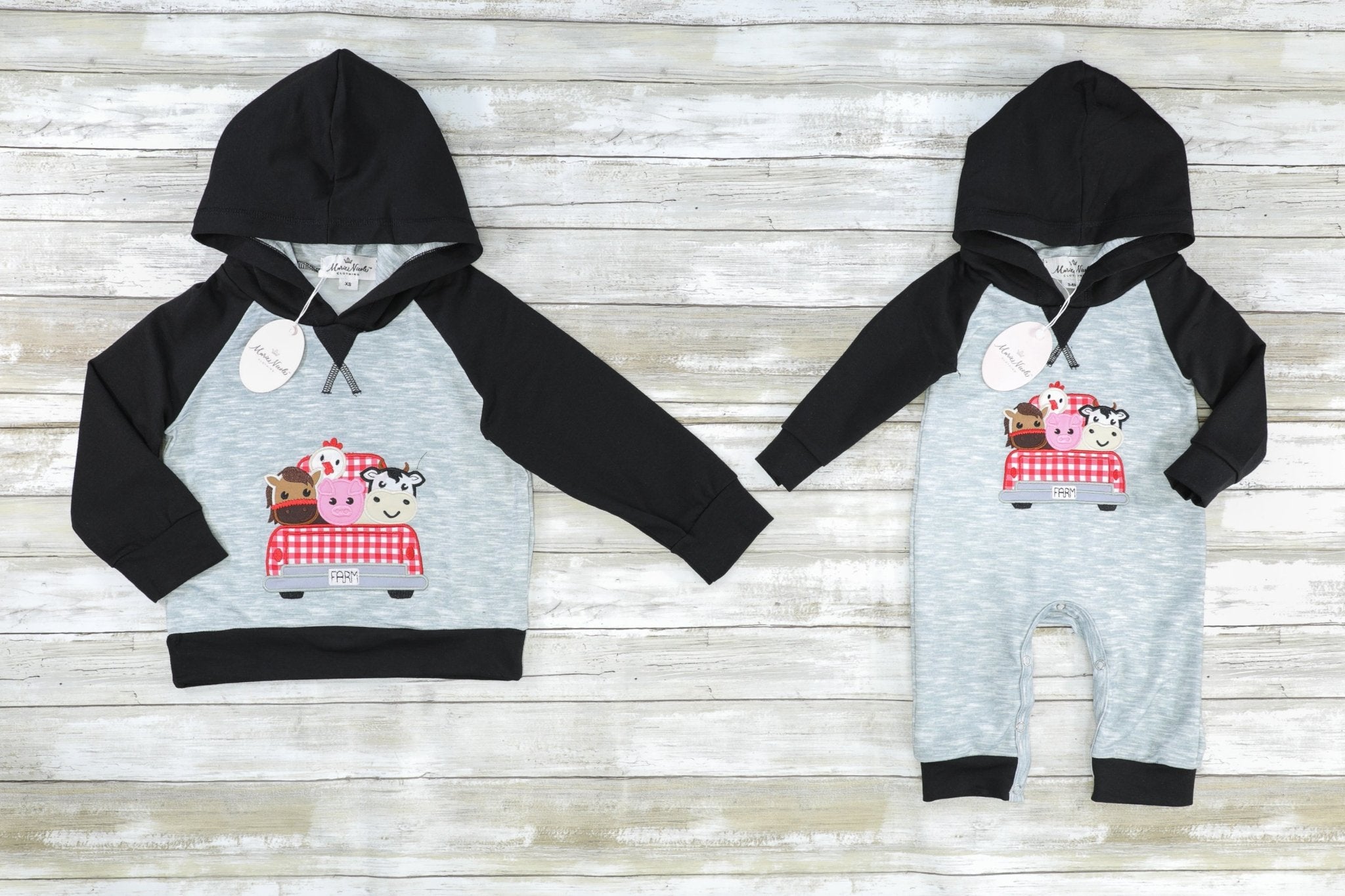 Farm Road Trip Raglan Hoodie - Marie Nicole Clothing