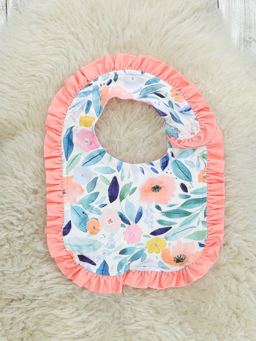 Blushing Susie Reversible Bib - Marie Nicole Clothing
