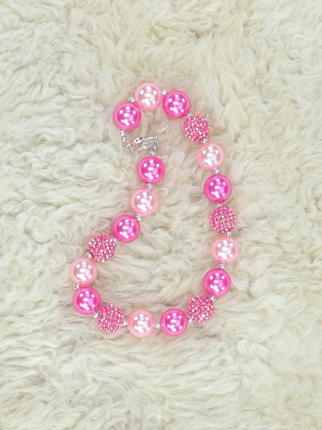 Hot Pink Bubblegum Necklace - Marie Nicole Clothing