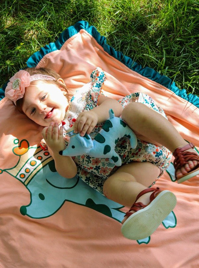 MNC Royal Pups Smocked Floral Bubble™ - Marie Nicole Clothing