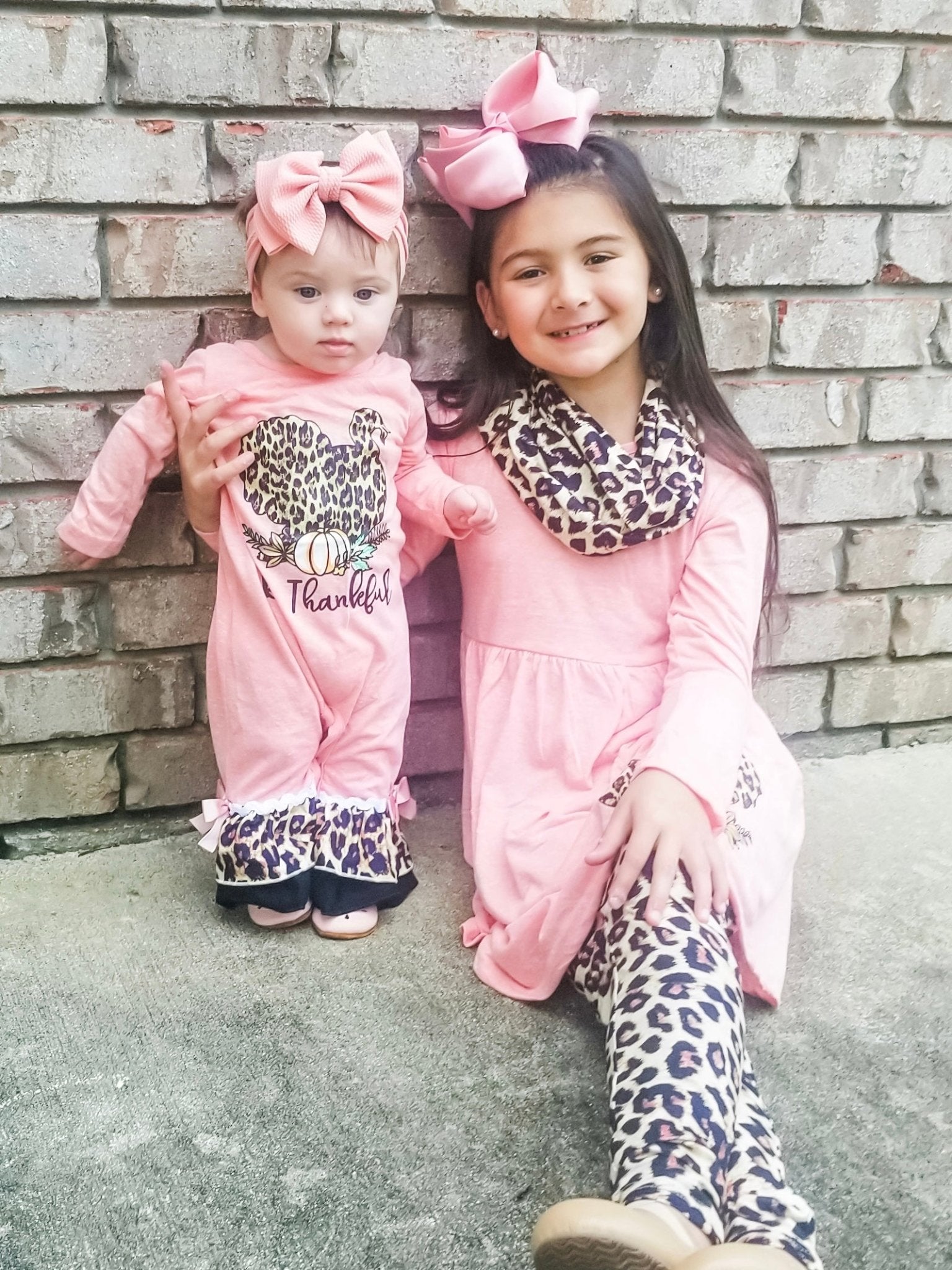 Be Thankful Leopard Turkey 3 Piece Outfit - Marie Nicole Clothing