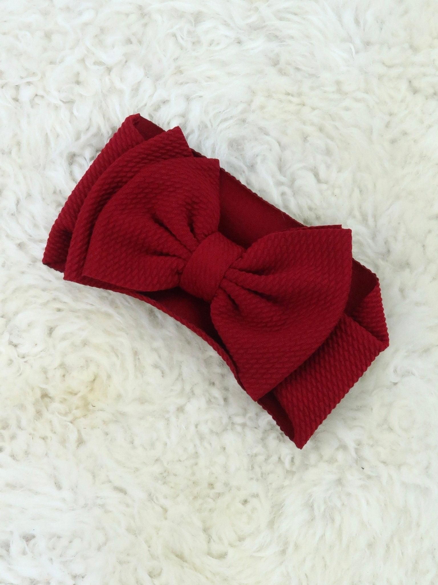 Double Layer Waffle Bow Headwrap - 32 Colors Available - Marie Nicole Clothing