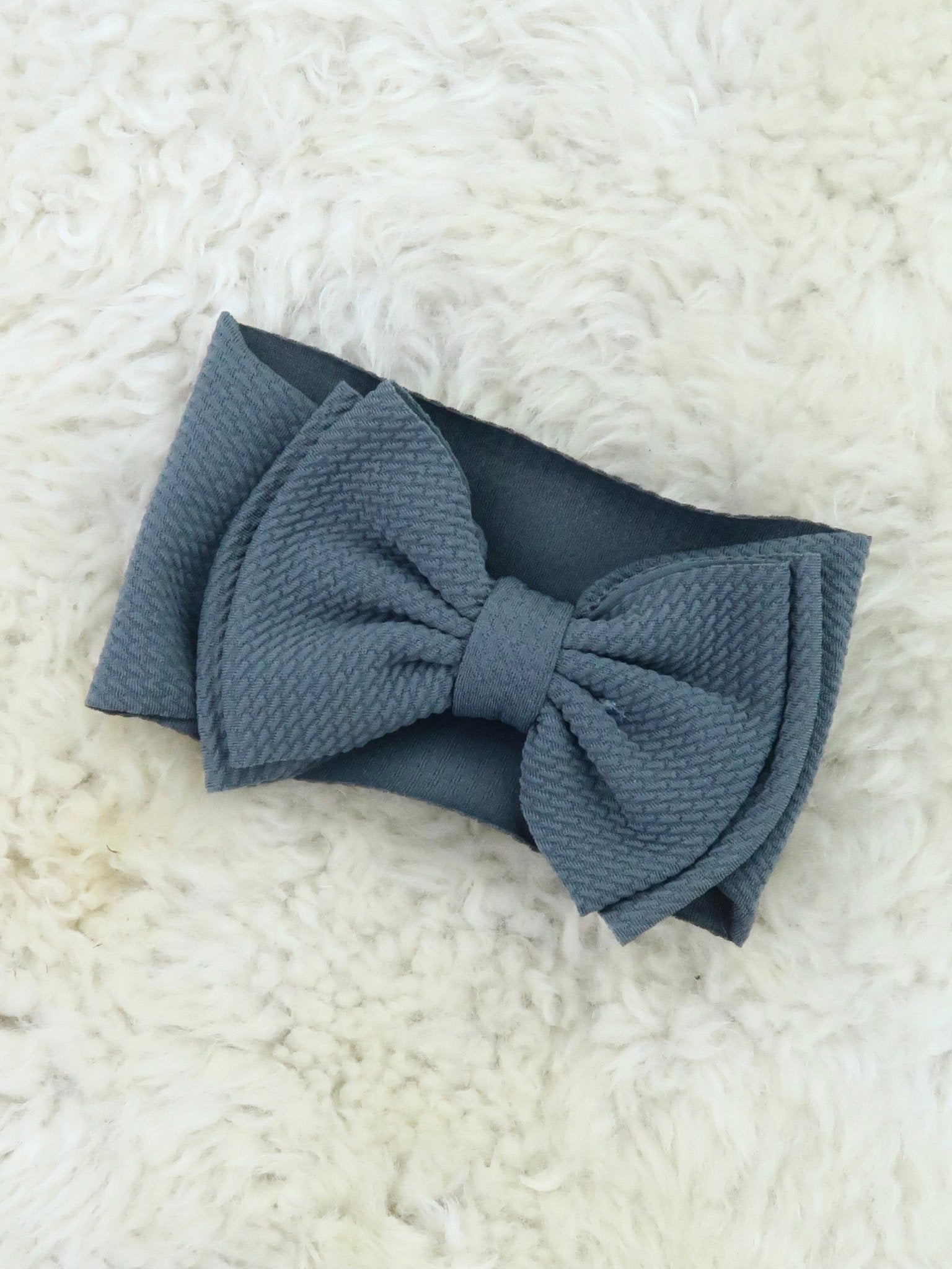 Double Layer Waffle Bow Headwrap - 32 Colors Available - Marie Nicole Clothing