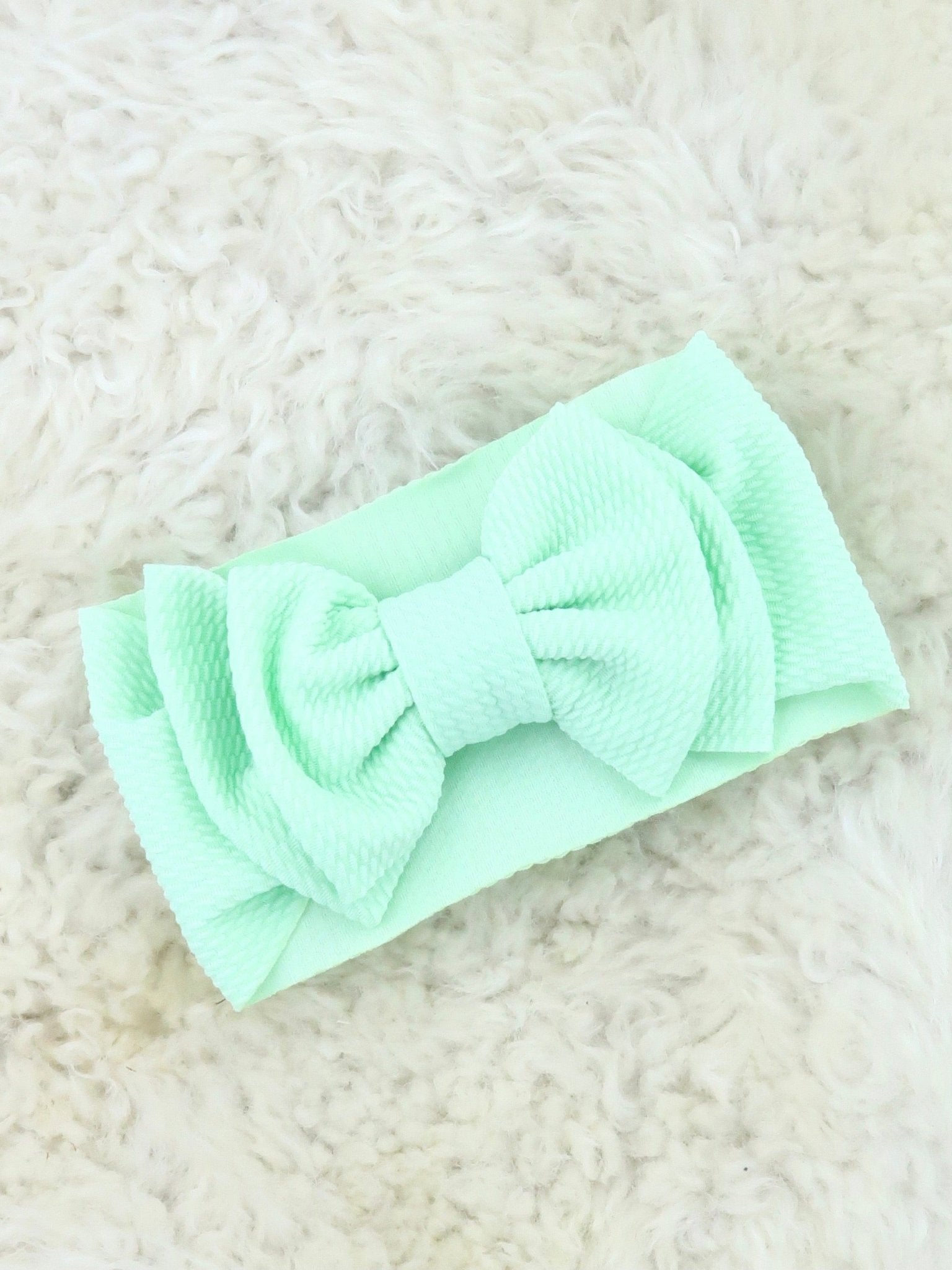 Double Layer Waffle Bow Headwrap - 32 Colors Available - Marie Nicole Clothing