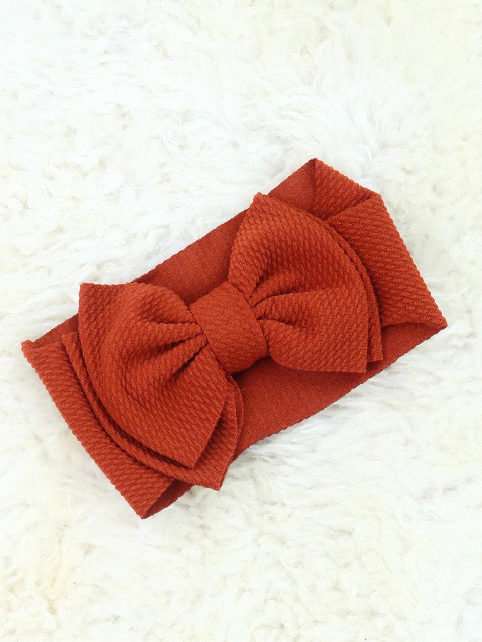 Double Layer Waffle Bow Headwrap - 32 Colors Available - Marie Nicole Clothing