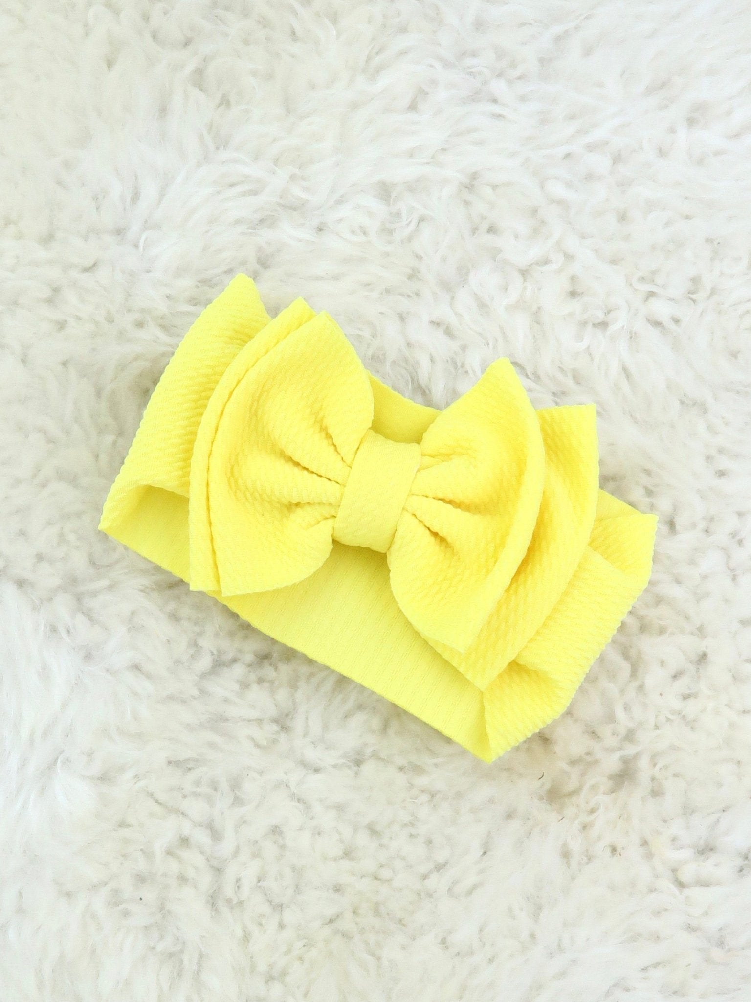 Double Layer Waffle Bow Headwrap - 32 Colors Available - Marie Nicole Clothing