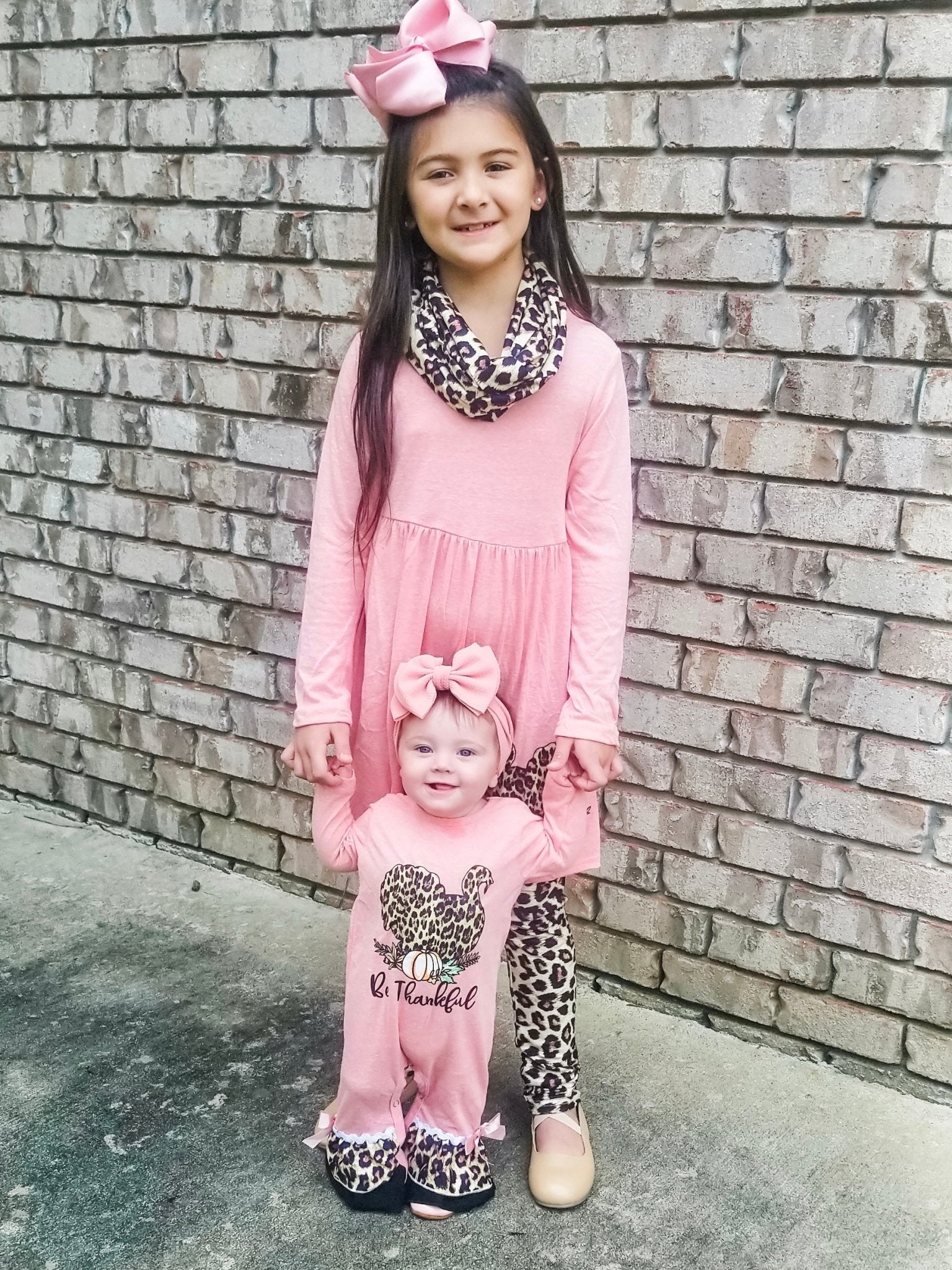 Be Thankful Leopard Turkey 3 Piece Outfit - Marie Nicole Clothing