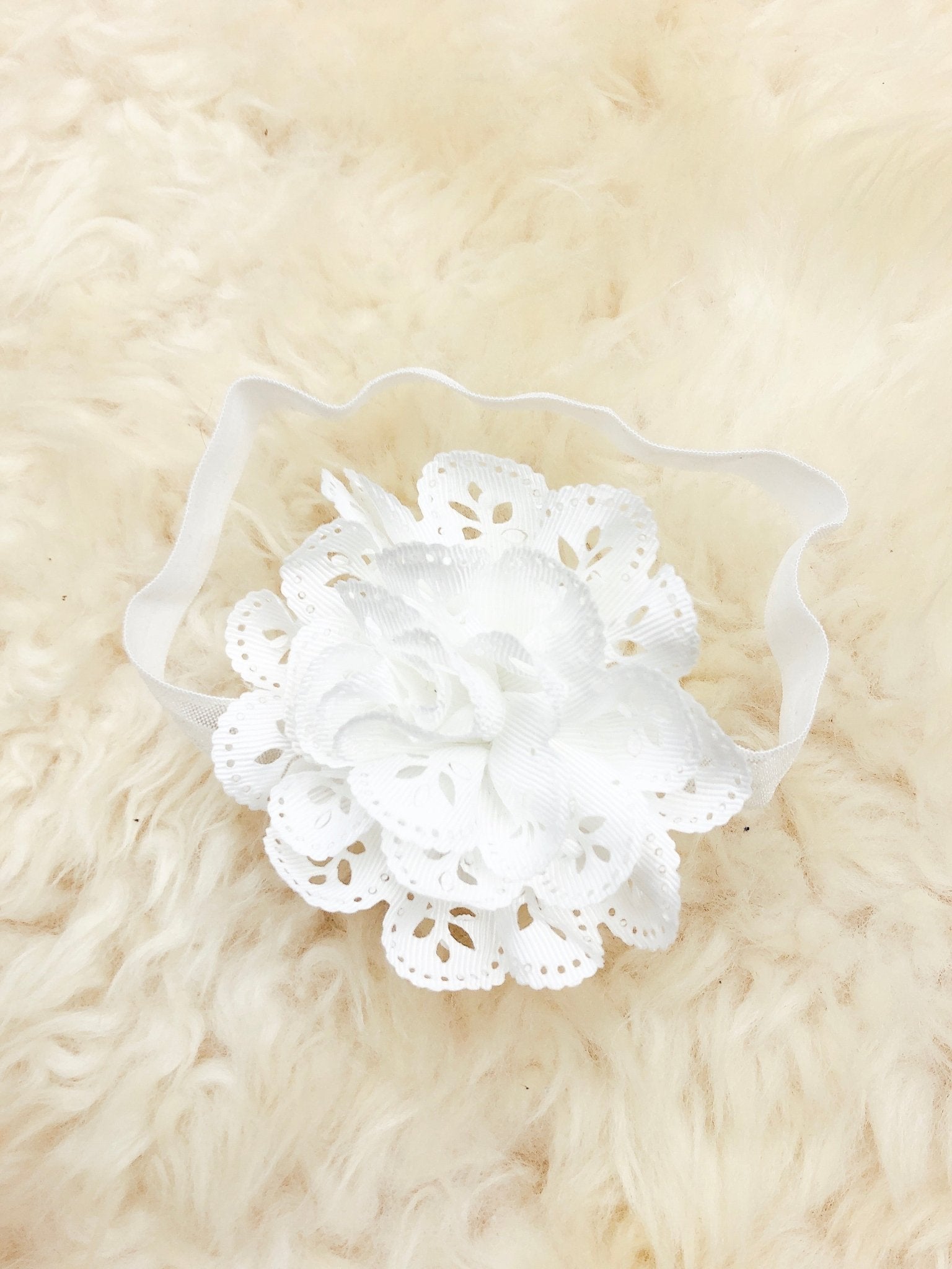 3 Inch Eyelet Lace Headband 9 Colors Available - Marie Nicole Clothing
