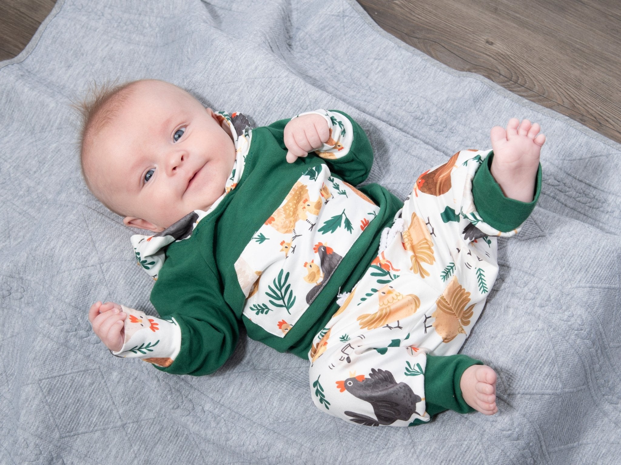 Hunter Green Chicken Outfit - Marie Nicole Clothing