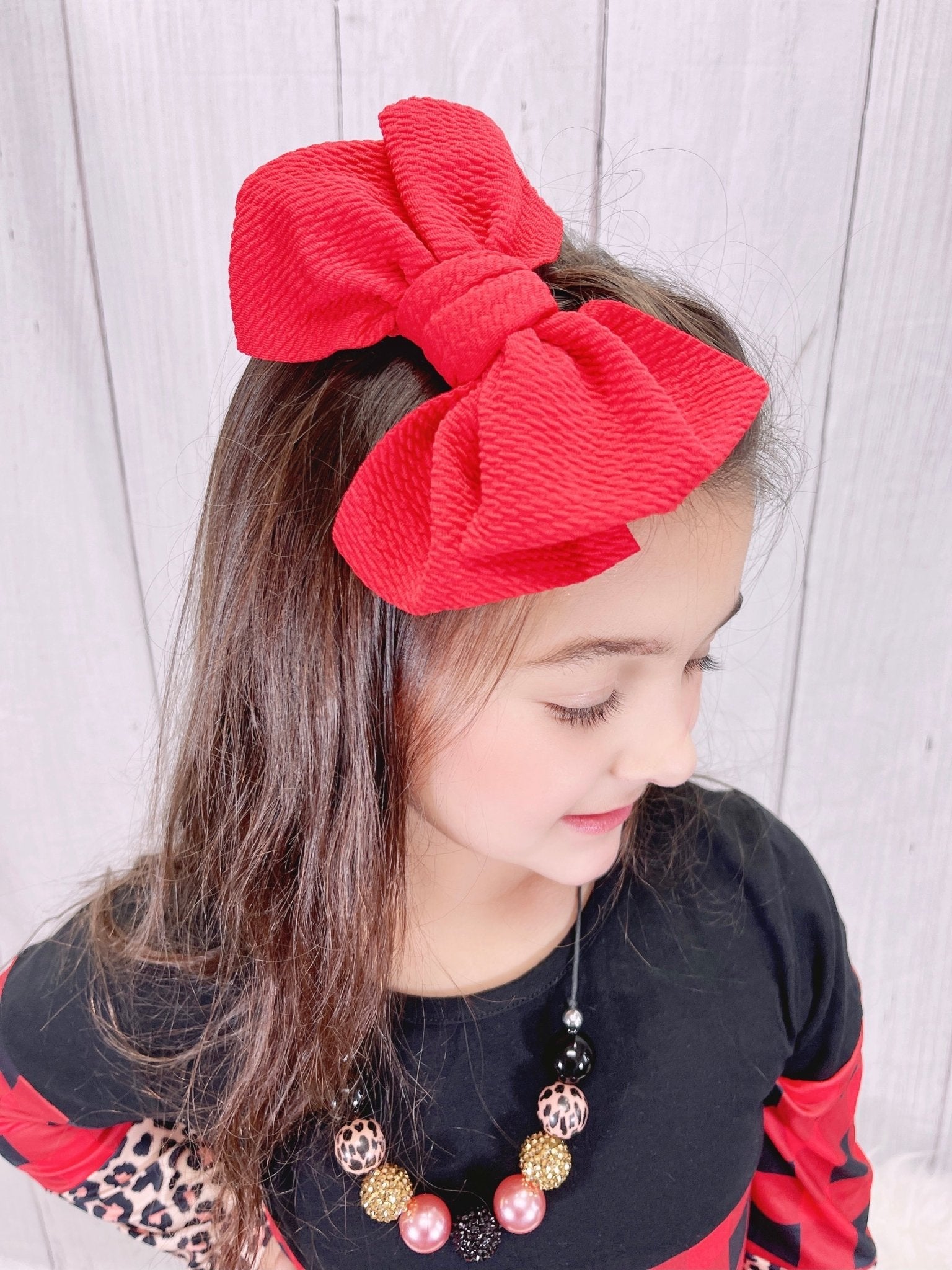 Waffle Bow 6 Inch - 23 Colors Available - Marie Nicole Clothing