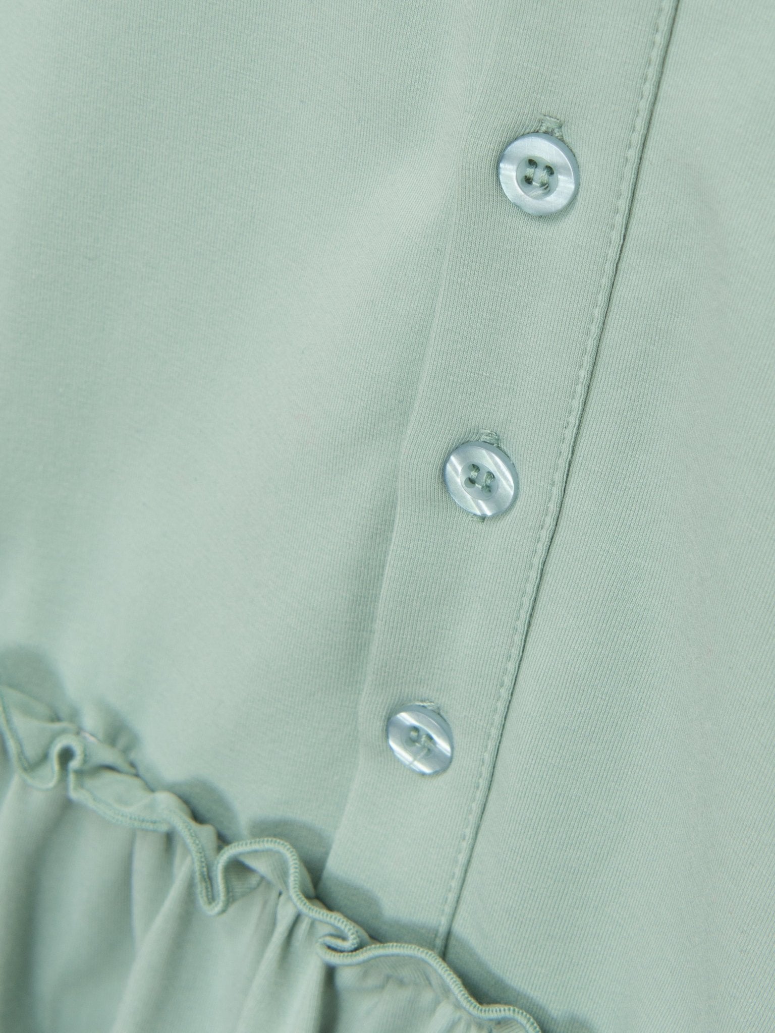 Mom & Me Mint Cotton Ruffle Tunic - Marie Nicole Clothing