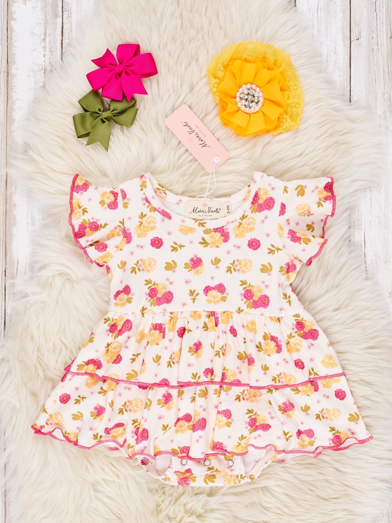 Dark Mauve Rose Dressy Romper - Marie Nicole Clothing
