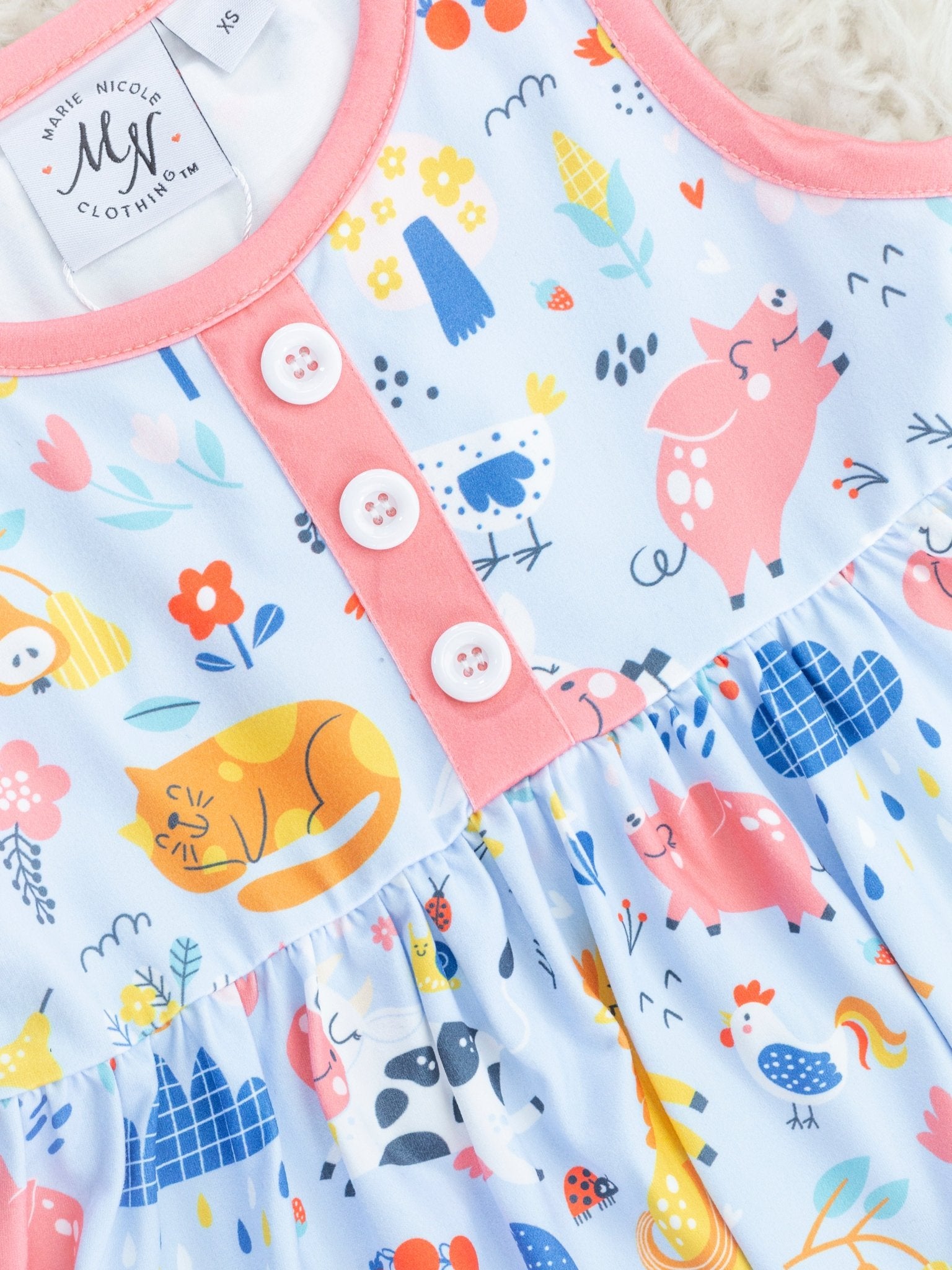 Coral Farm Ruffle Outfit - Marie Nicole Clothing