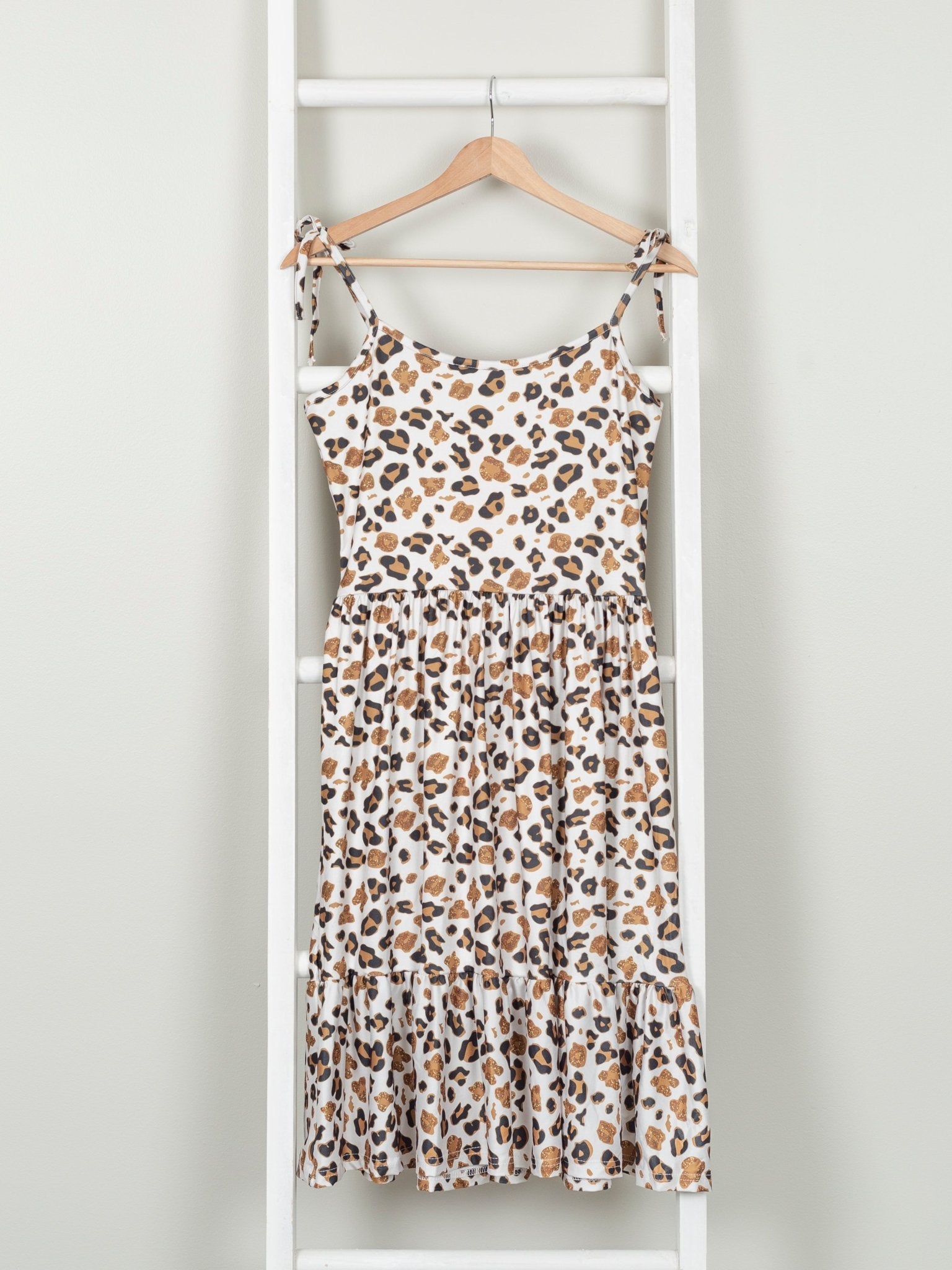 Mom & Me Leopard Ruffle Dress & Romper - Marie Nicole Clothing